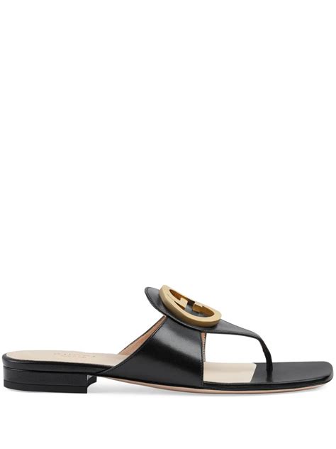 gucci women's interlocking g thong sandal